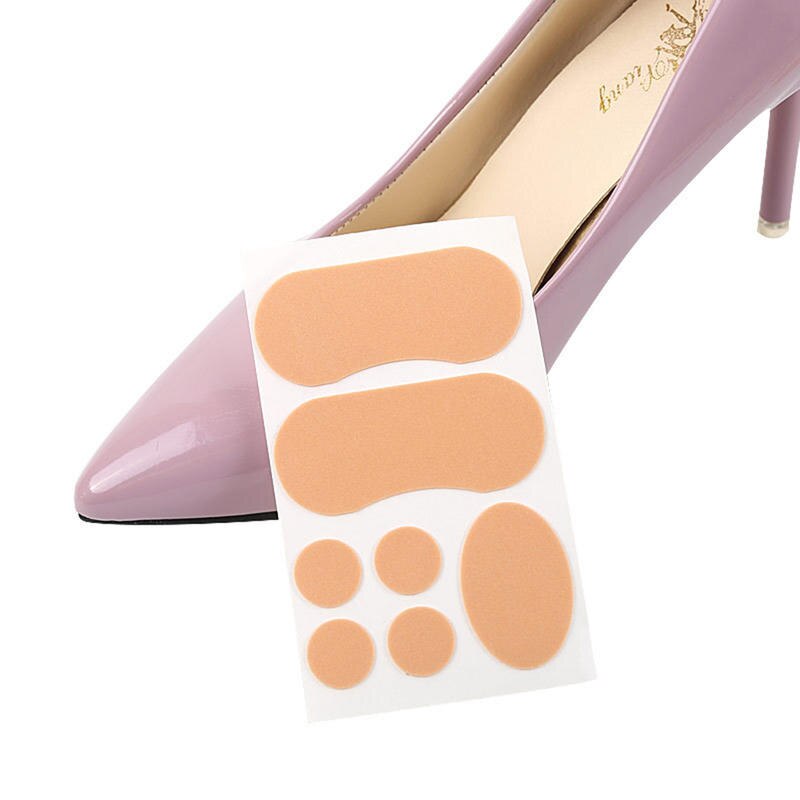 7pcs/set Waterproof Heel Sticker Foam Tape Wear-resistant High-heeled Shoes Patch Foot Care Tool