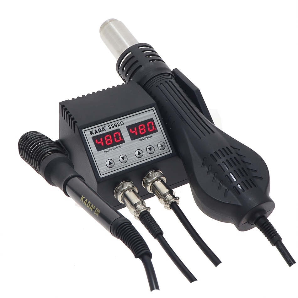 KADA 8892D 8586 8858 887 Portable hot air station and soldering iron station 2-in-1 soldering station telephone repair station