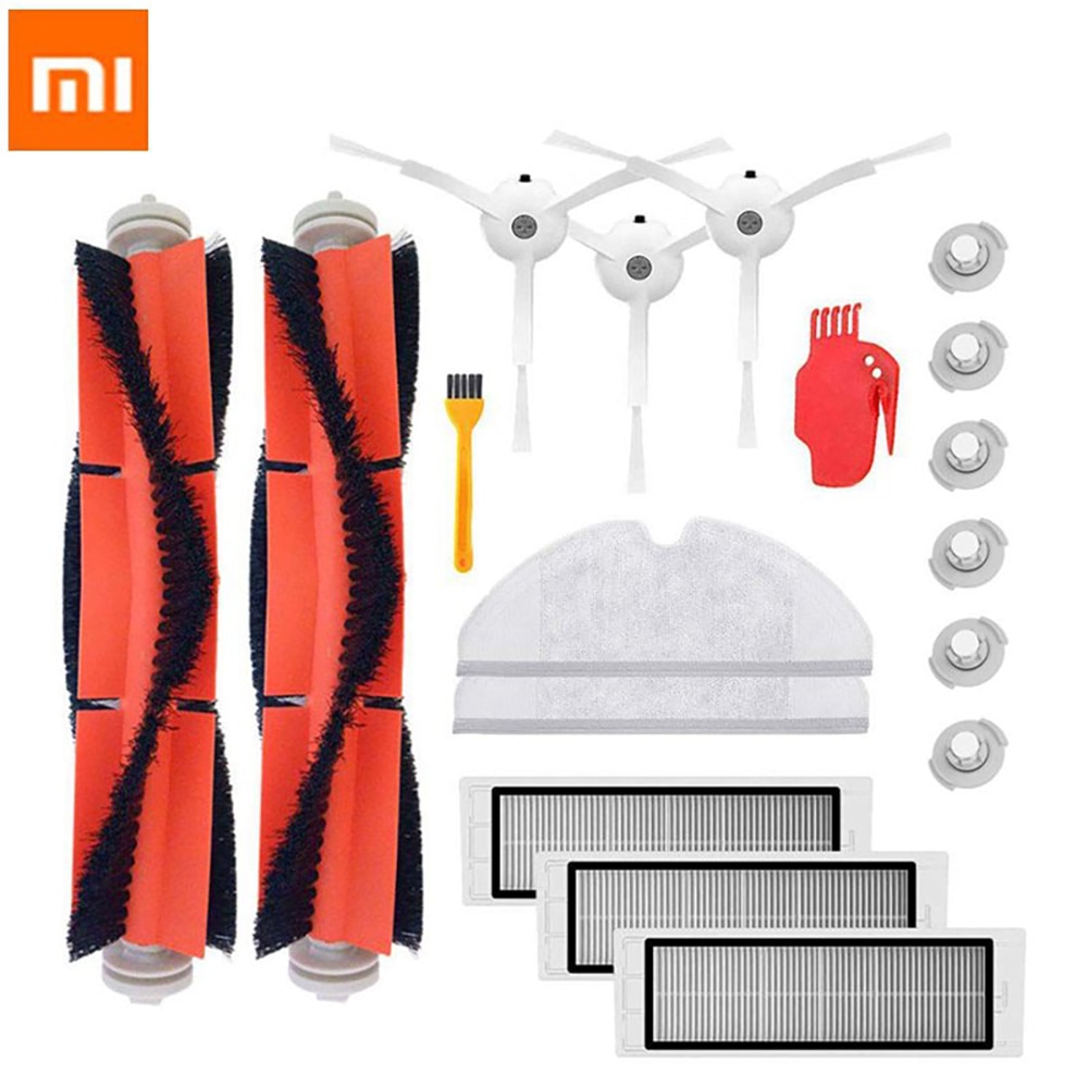 18PCS Xiaomi Mi Robot Vacuum Cleaner Parts Replacement for Mi Robot S50 S51 for Robo2 Vacuum Cleaner Accessory Kit