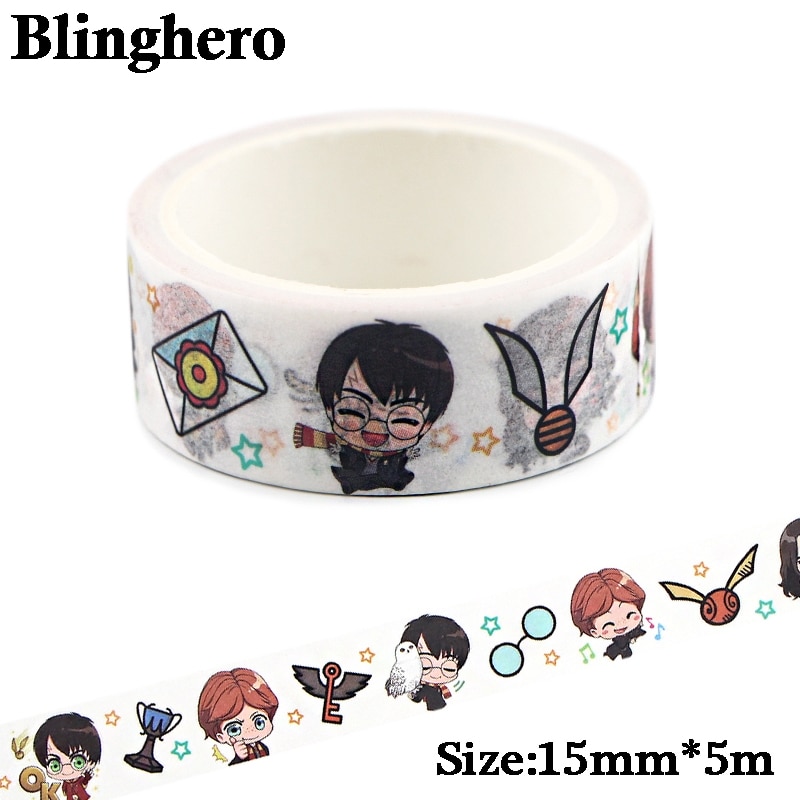 CA767 Wizard Student Masking Washi Tape DIY Decoration Sticker Scrapbooking Adhesive Tape School Office Supply Stationery Gift