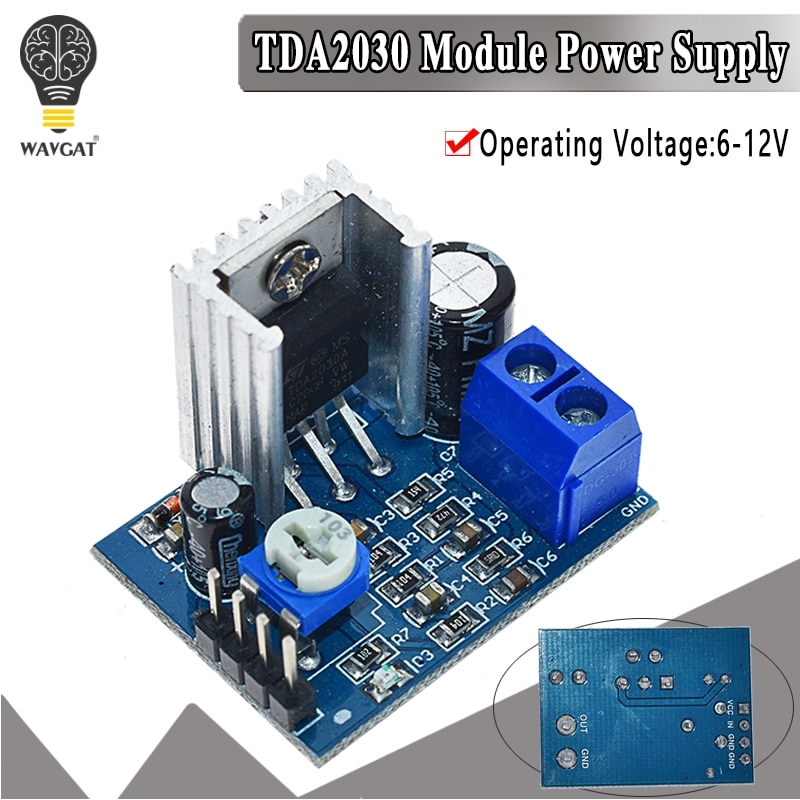 TDA2030 Module Power Supply TDA2030 Audio Amplifier Board Module TDA2030A 6-12V Single