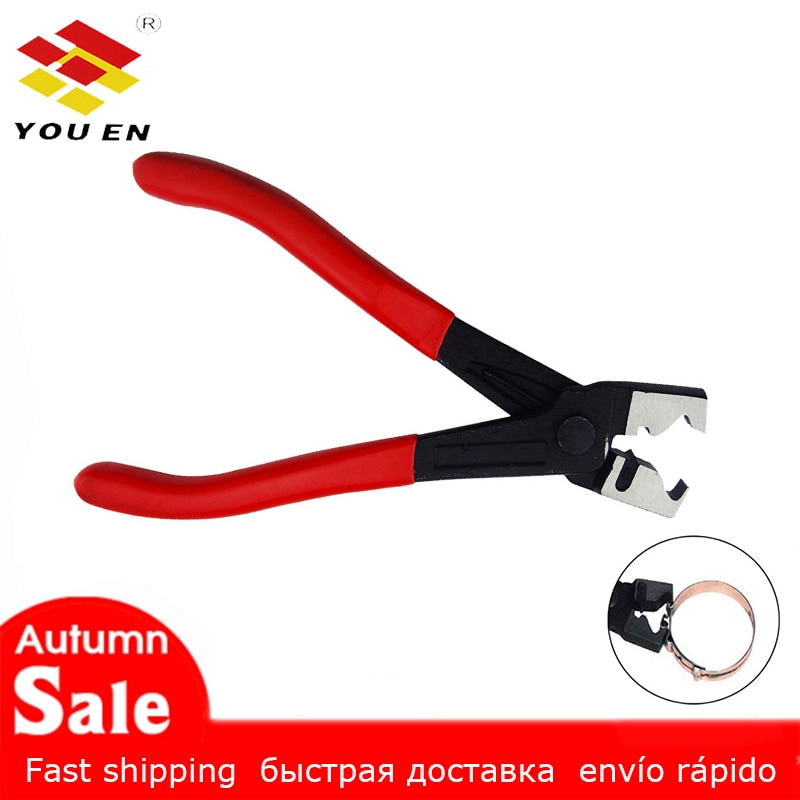 Auto Hose Clamp Plier Set Car Angled Clip Plier Cable Type Flexible Wire Long Pliers Tube Bundle Removal Repair Tool