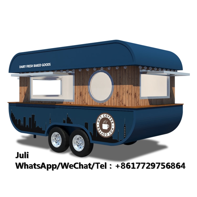 Special shape food truck/mobile food trailer/ice cream food kiosk/food trailer/truck