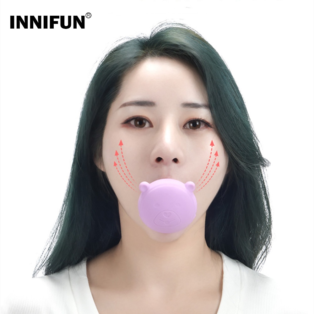 New Face Slimming Tool Face Lift Skin Firming V Shape Exerciser Instrument Cute Portable Anti Wrinkle Mouth Exercise Tool