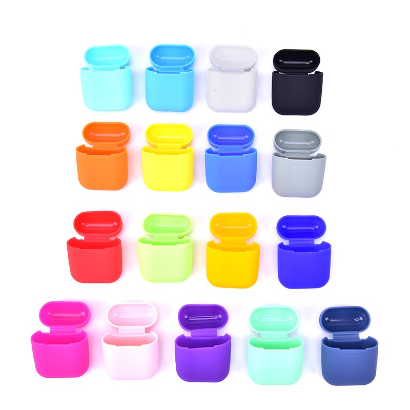 1PC Soft Silicone Cases Protective Earphone Cover for earphone Charging Box Pouch Bluetooth Wireless Earphone Case