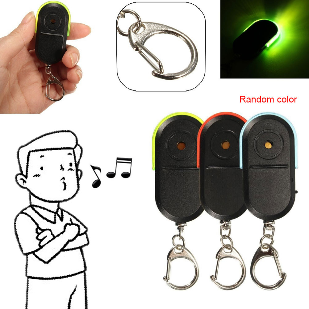 Whistle Sound LED Light Anti-Lost Alarm Key Finder Locator Keychain Device New Arrival