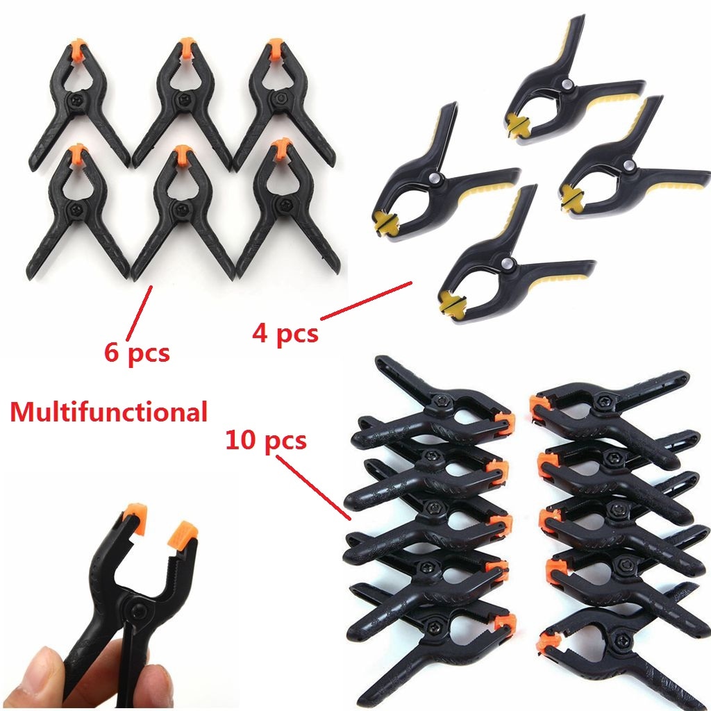 4 /6 /10pcs Spring Clamps Fixture Plastic Fastening Clips For LCD Screen IPad Phone Non-slip Handle Repair Tools Outillage