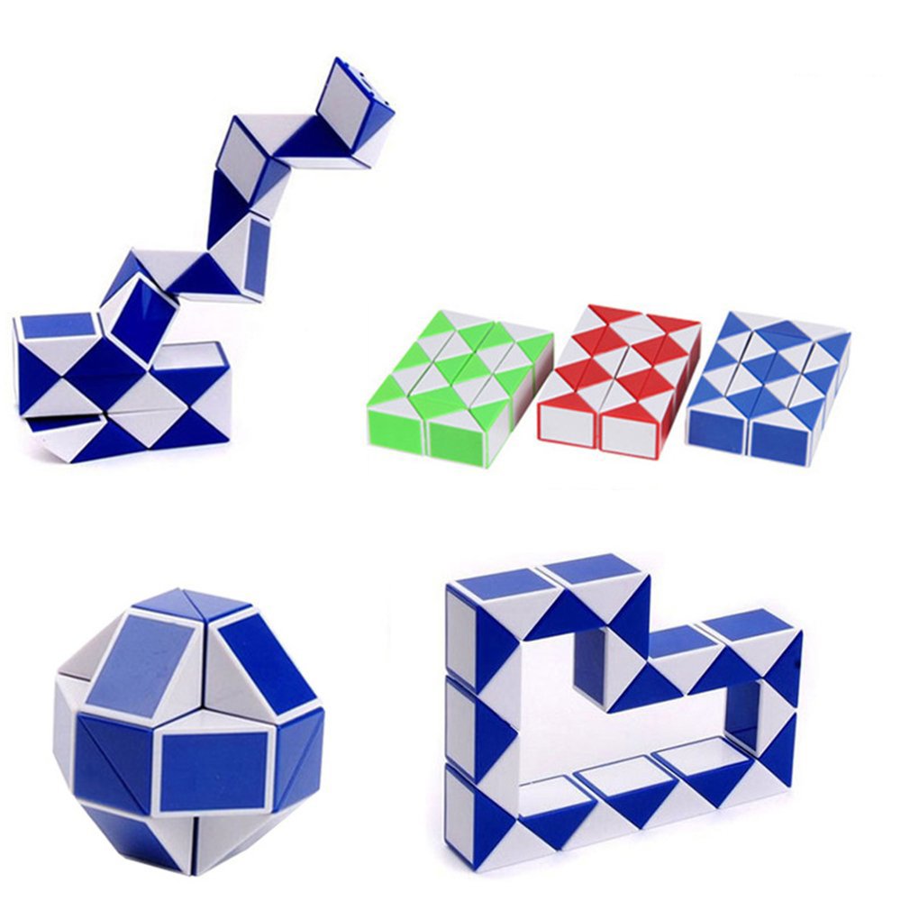 24 Wedges Magic Ruler Mini Magic Twist Puzzle Cube Game Twisty Toy Educational Cube Toy Gift for Children Adult Magic Ruler Cube