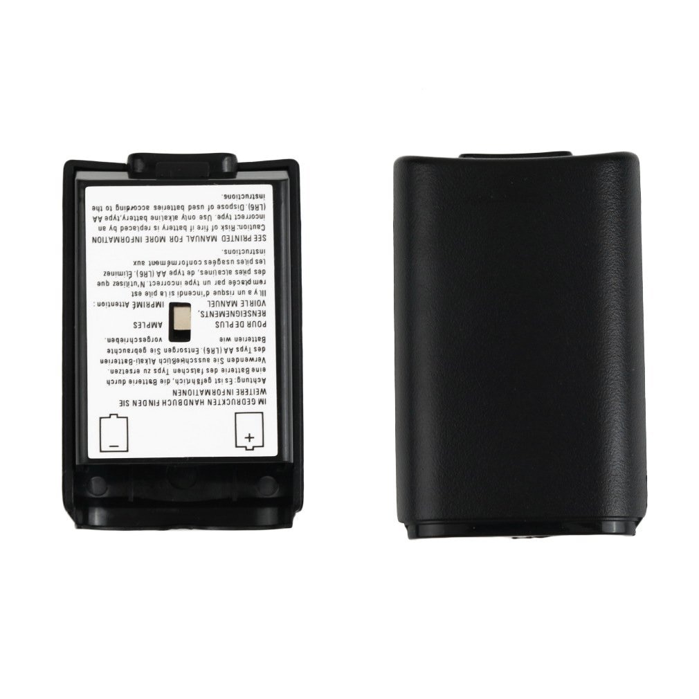 Universal Battery Pack Cover Shell Shield Case Kit for Xbox 360 Wireless Controller High Quality Black Battery Cover Shell