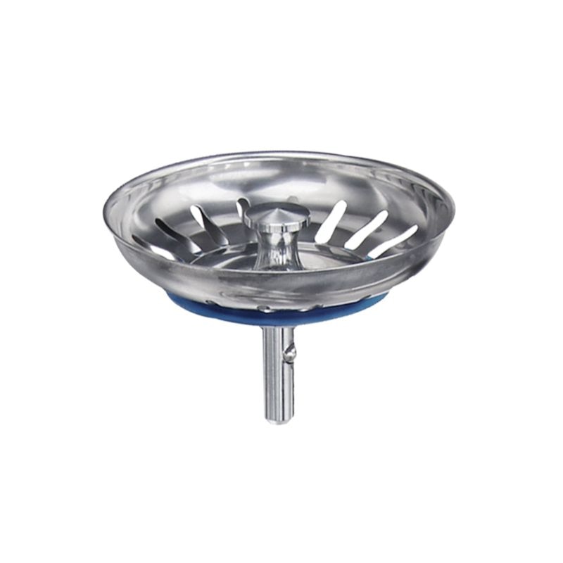 80mm Stainless Steel Sink Filter Kitchen Drains Sewer Waste Plug Bathroom Hair Catcher Colanders Strainer Basin Accessories