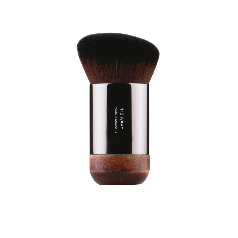 1 piece #112 Portable Angled flat Foundation Makeup brush Natural wood Buffing Foundation cover Professional Make up brushes