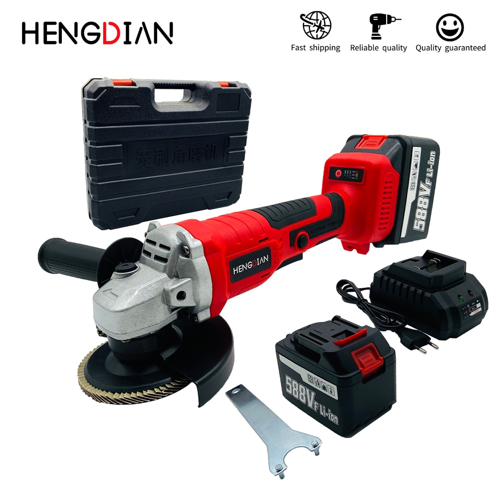 125mm Angle Grinder 21V Cordless Rechargeable Brushless Electric Angle Grinder