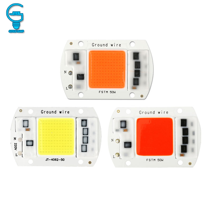 COB Chip 10W 20W 30W 50W LED Chip Lamp 220V 240V No Need Driver for Flood Light Spotlight Lampada DIY Lighting