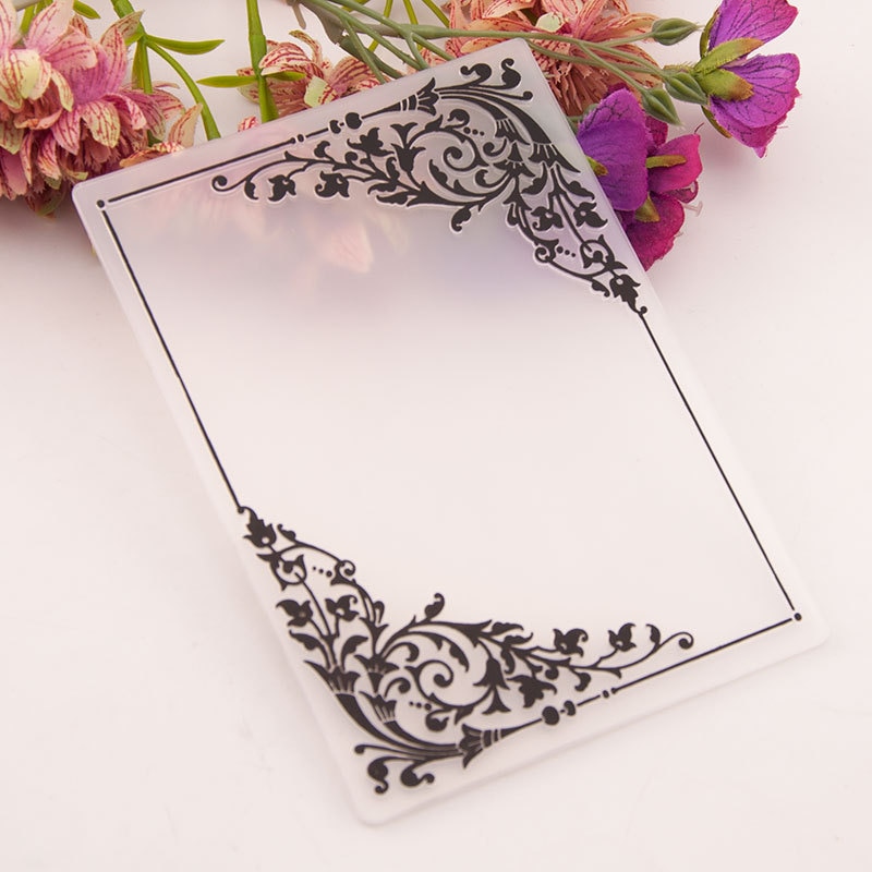 Frame flower print DIY Plastic Embossing Folders for DIY Scrapbooking Paper Craft/Card Making Decoration Supplies