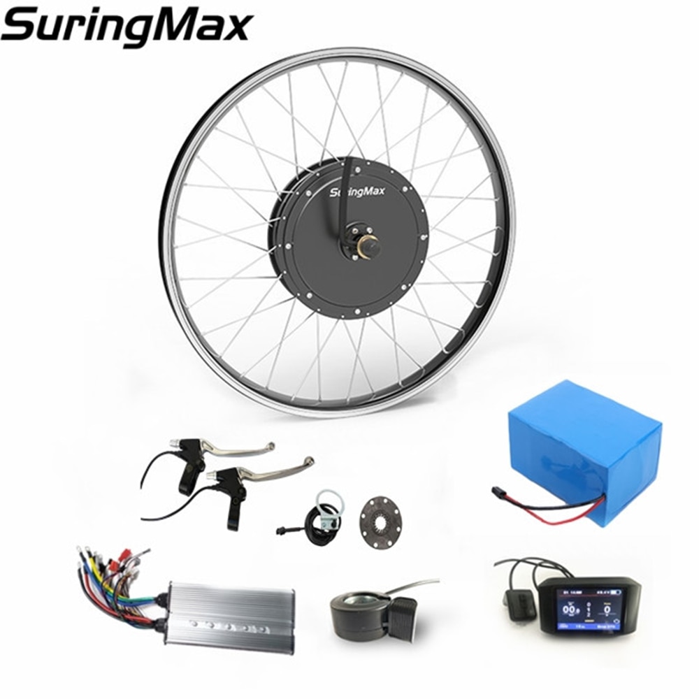 26 inch 72V 3000W Hub Motor kit , Electric Bike Motor 100km/h With Battery