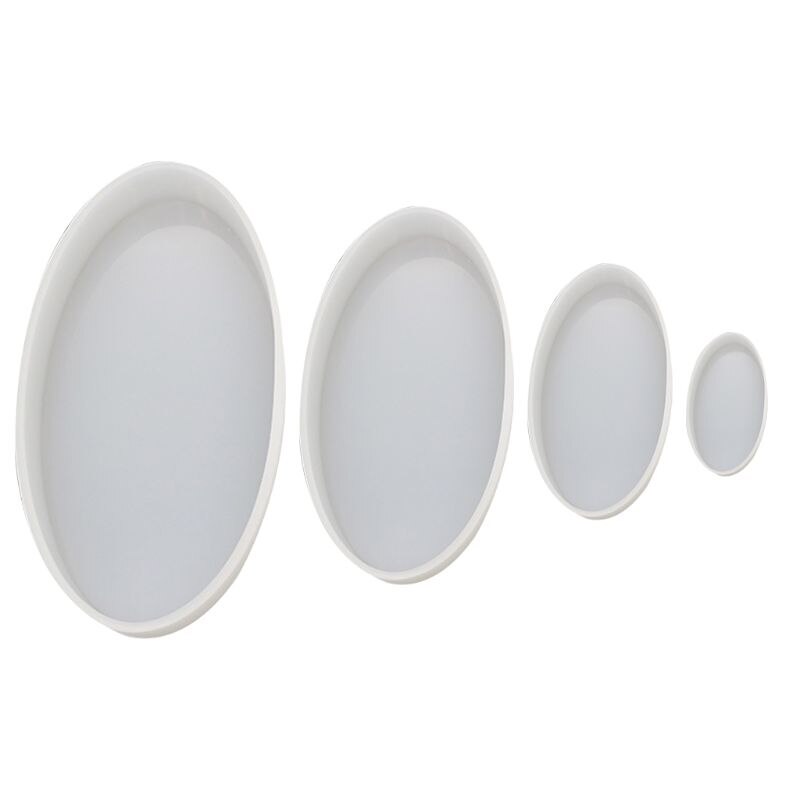 Handmade Crafts Jewelry High Mirror Silicone Mould DIY Crystal Epoxy Mold Oval Resin Molds Making Tool