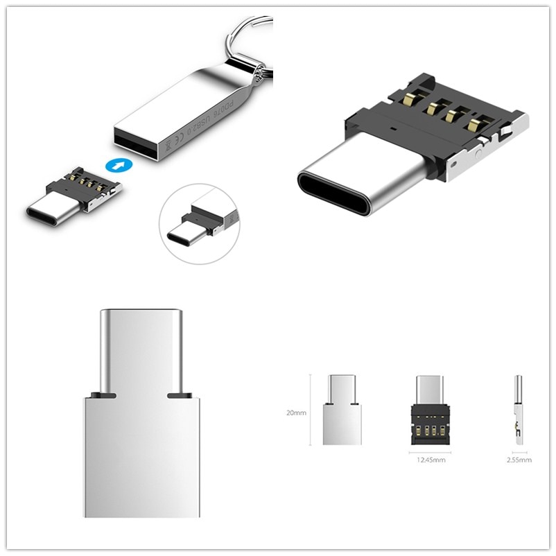 3.1 Type-C USB-C Connector Type C Male to USB Female OTG Adapter Converter For Android Tablet Phone Flash Drive U Disk 1Pcs USB