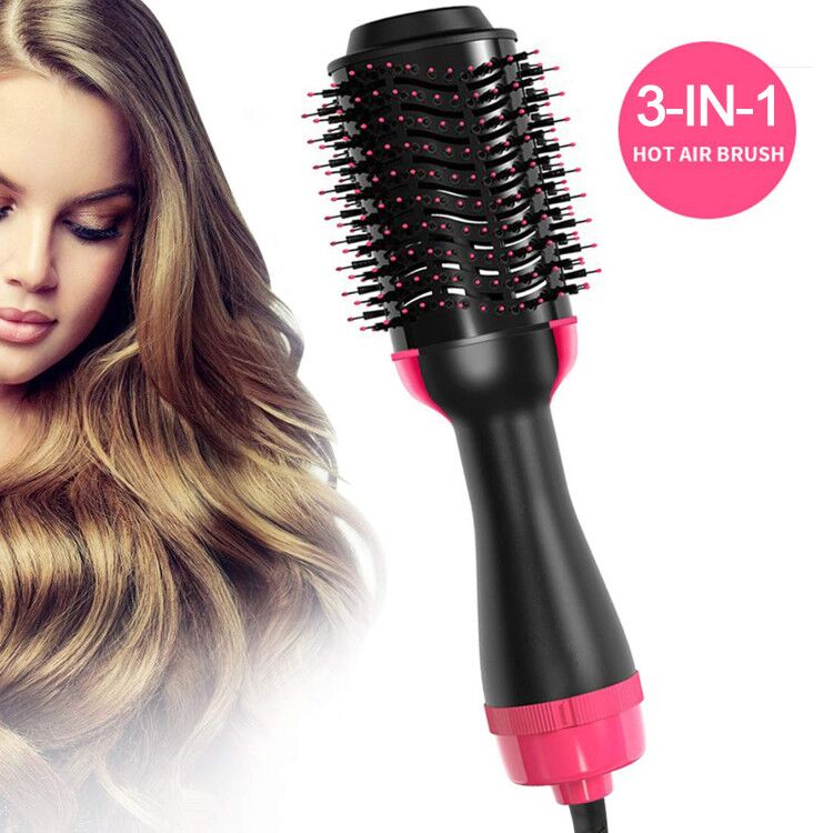 3 IN 1 One Step Hair Dryer Volumizer Electric Blow Dryer Hot Air Brush Hair Straightener Curler Comb Hair Dryer And Styler