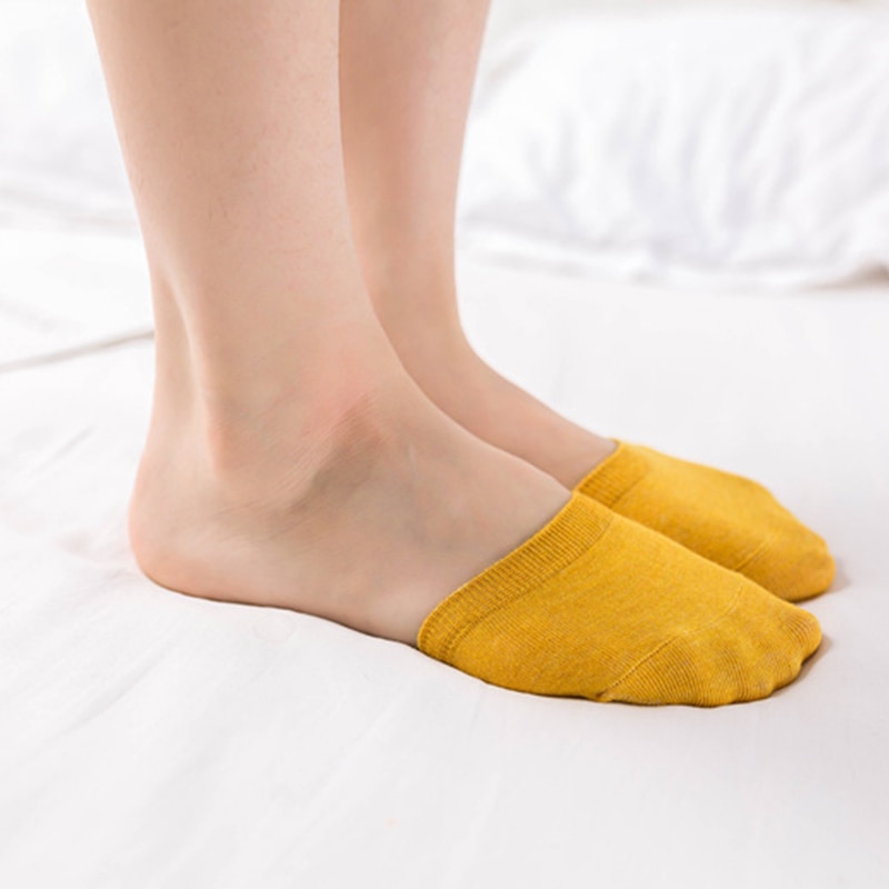 Summer Forefoot Socks Woman Invisible Half Foot Toe Cover Socks Female Breathable Cotton Socks Casual Quality Soft Calcetines