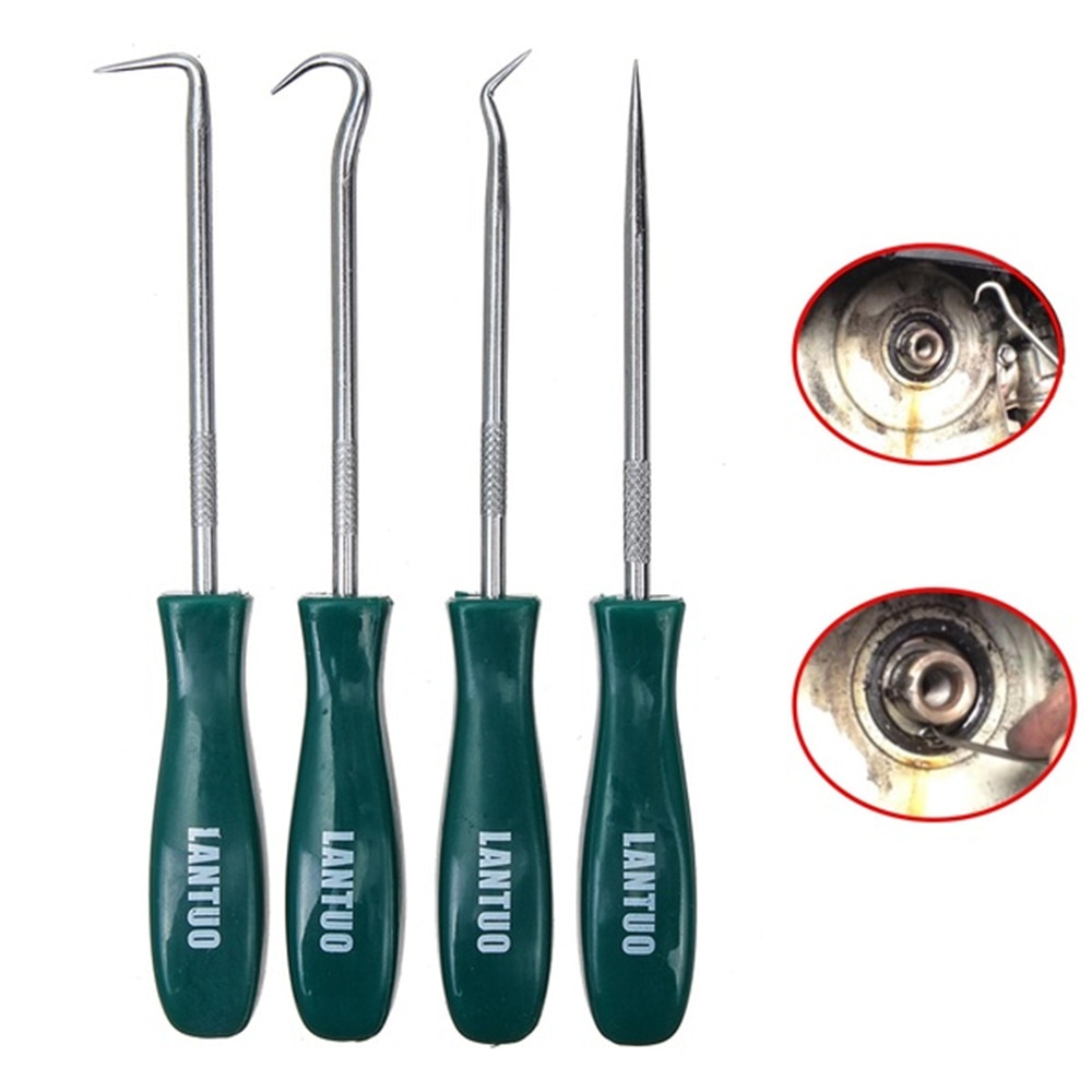 4Pcs 135mm Car Auto Vehicle Oil Seal Screwdrivers Set O-Ring Seal Gasket Puller Remover Pick Hooks Tools Car Accessories