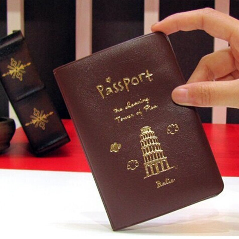 Travel Passport Cover Card Women Men Holder PU Leather Case Protector Portable Credit Card Travel ID & Document Passport Holder
