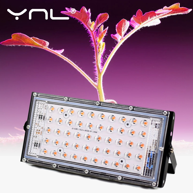 LED Grow Light Full Spectrum 50W AC 220V Phyto Lamp For Plants Tent Flower Seeding Lamp Indoor Outdoor Led Floodlight Grow Box