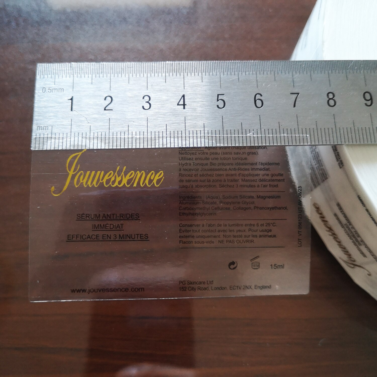 Custom order Transparent PVC background printed with black ink and hot gold foil stamping, Item No. CU21