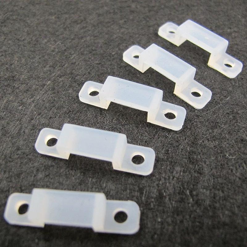 10Pcs/lot Fixing LED Strips Light Clip For 12CM WidthSMD Flashlight Mount Holder Silicone Flexible LED Strip Holder good quality