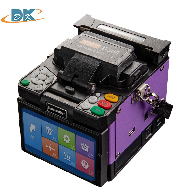 X-500 fusionadora fibra optica X500 FTTH High Precision Dual Heater 7s Fiber Optic price ,fiber fusion splicer free by DHL
