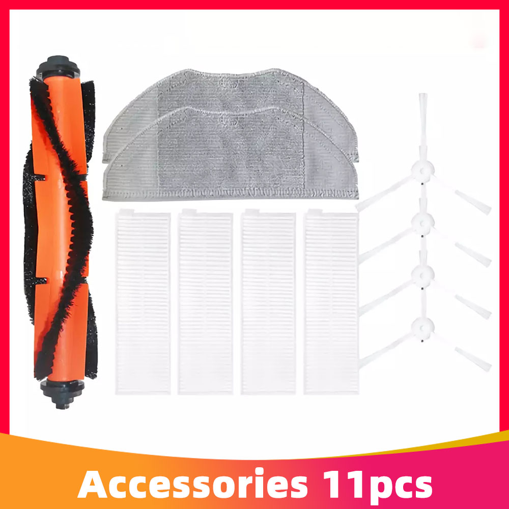 Roller Side Brush Hepa Filter Mop Cloth Bumper Stripe Spare Replacement for Xiaomi Mi Robot Vacuum-Mop Essential G1 Cleanner