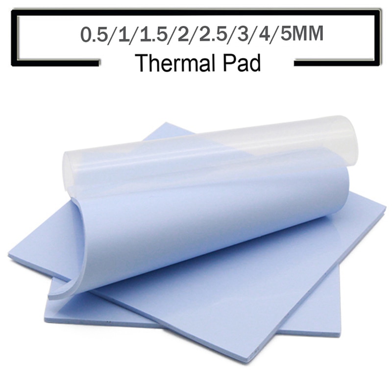 High quality 100*100mm Thermal conductivity 2.0W GPU CPU LED Heatsink Cooling Conductive Silicone Pad Thermal Pad