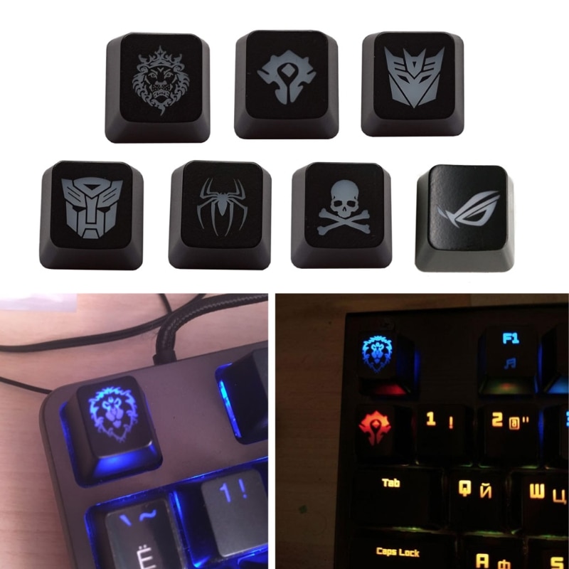 1PC DIY ABS Backlit Mechanical Keyboard Keycap R4 Height Personality Translucent key cap ESC