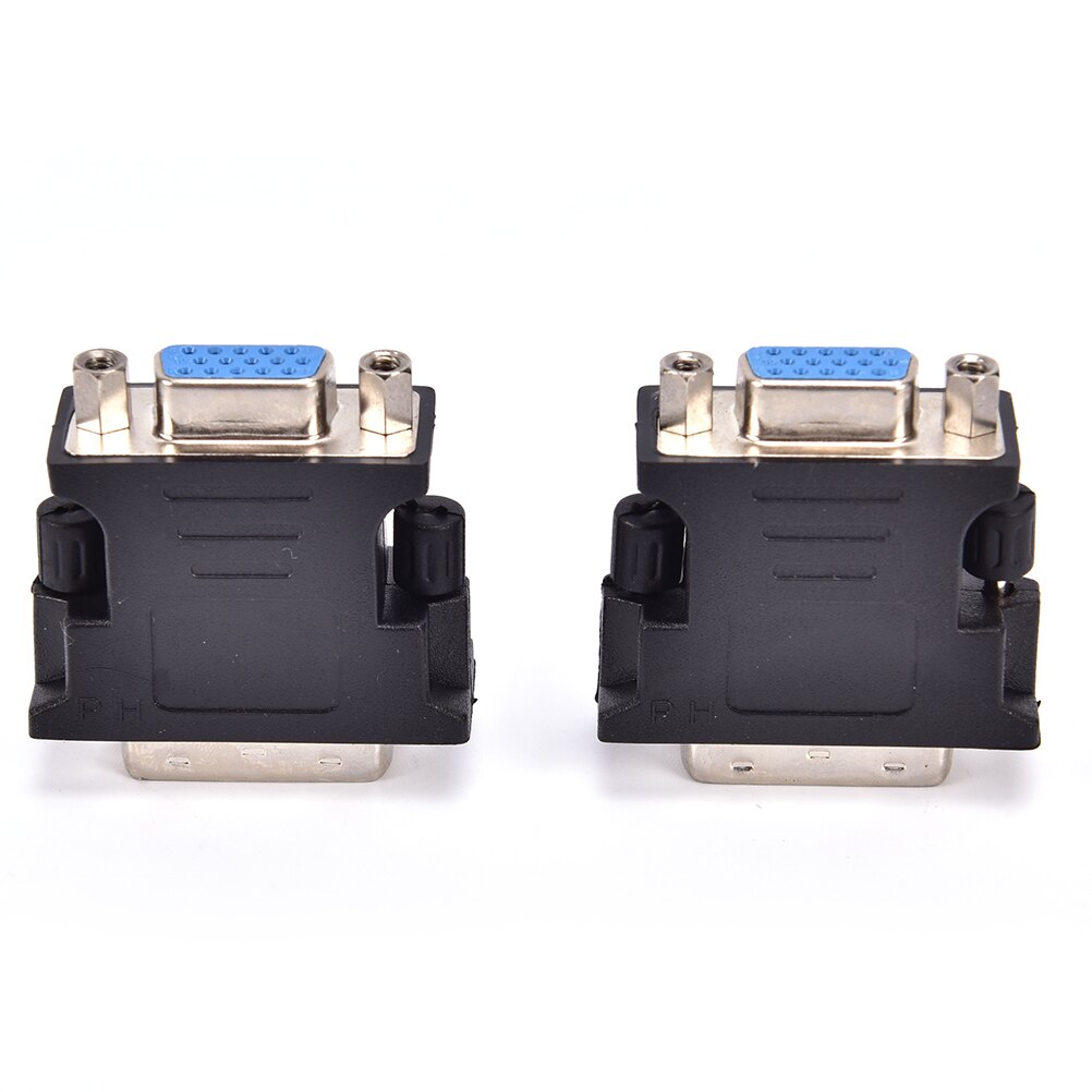 Video Converter Adapter DVI-I 24+5 Male Pin DVI Male To VGA 15 Female For PC Laptop HDTV LCD DVD Computer Projector