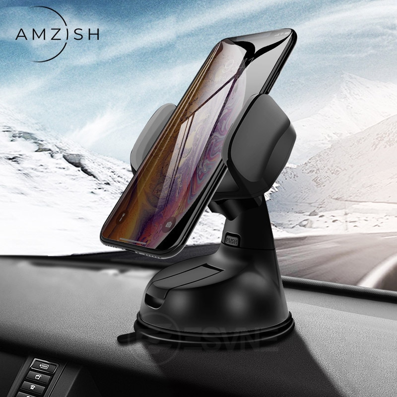 amzish Universal Phone Holder in Car For IPhone Samsung Huawei Xiaomi Mobile Phone Car Phone holder Stand Dashboard