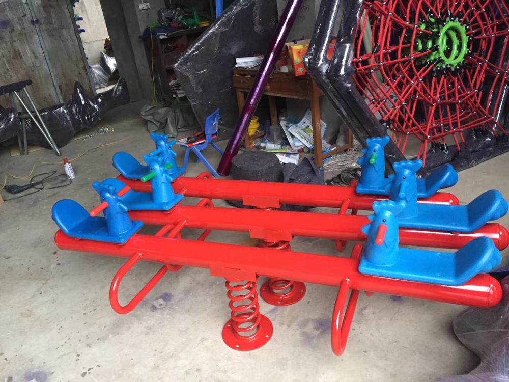outdoor balance seesaw children seesaw garden toy seesaw chair kids seesaw playground seat baby seesaw children's horse Q48