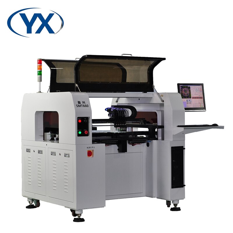 Upgraded Software System SMT Production Line Strong Stability Small Pick and Place Machine Screw Guide SMT660 With 64 feeders