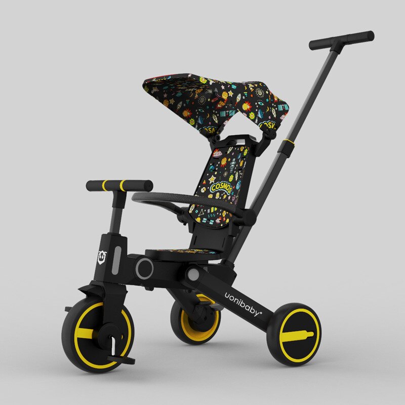 Multifunctional children's tricycle five-in-one baby-walking artifact baby walking artifact two-way lightweight folding