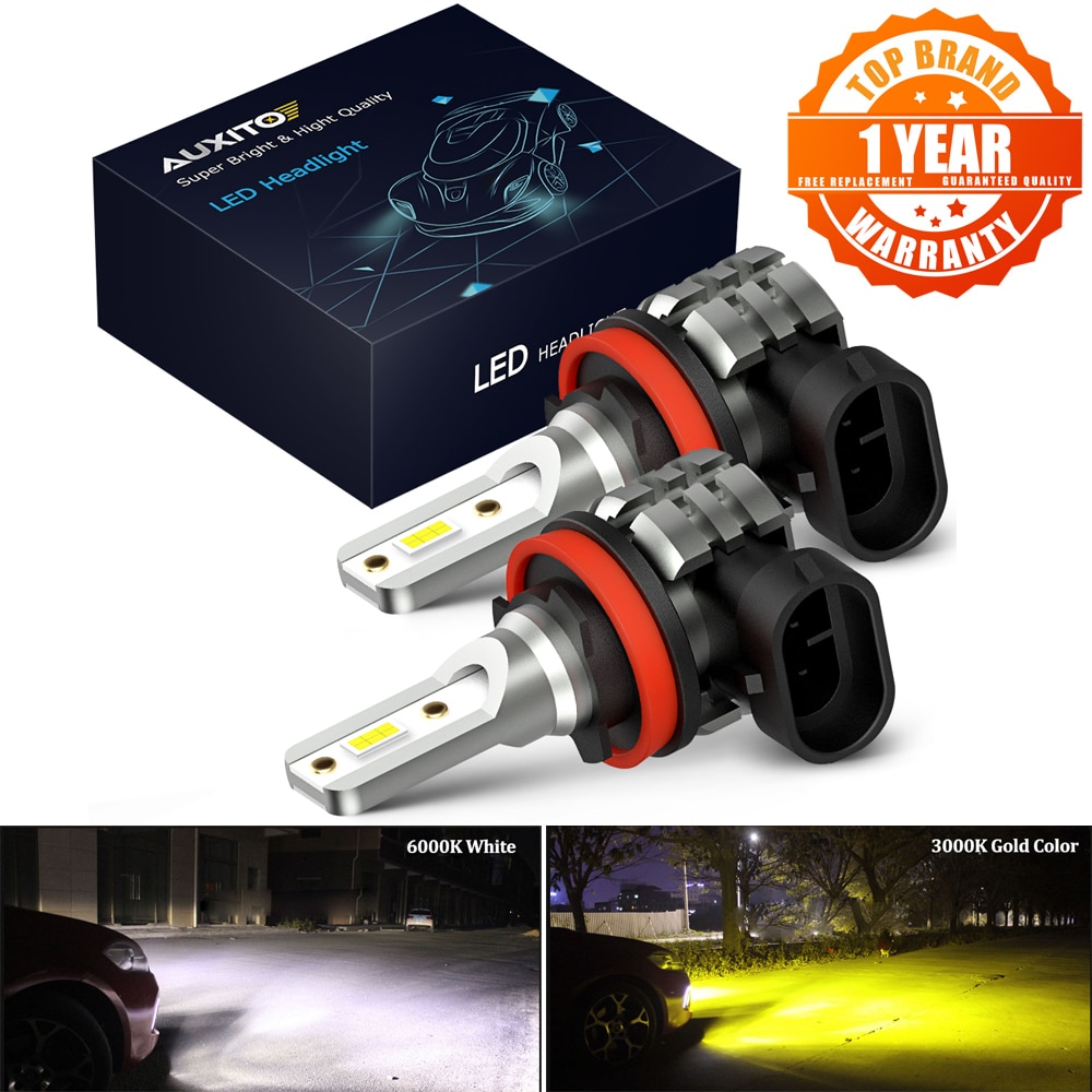 AUXITO 2x H8 H11 LED Canbus 9006 HB4 HB3 LED Fog Lights for Skoda Kodiaq Superb Rapid Octavia A7 A5 1 2 3 Fabia Yeti Kamiq Karoq