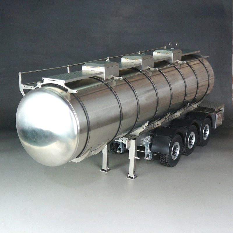 1/14 Full Metal Tamiya Tractor Model Car Frame Fuel Tank Towing Liquid Transport Trailer Model Accessories