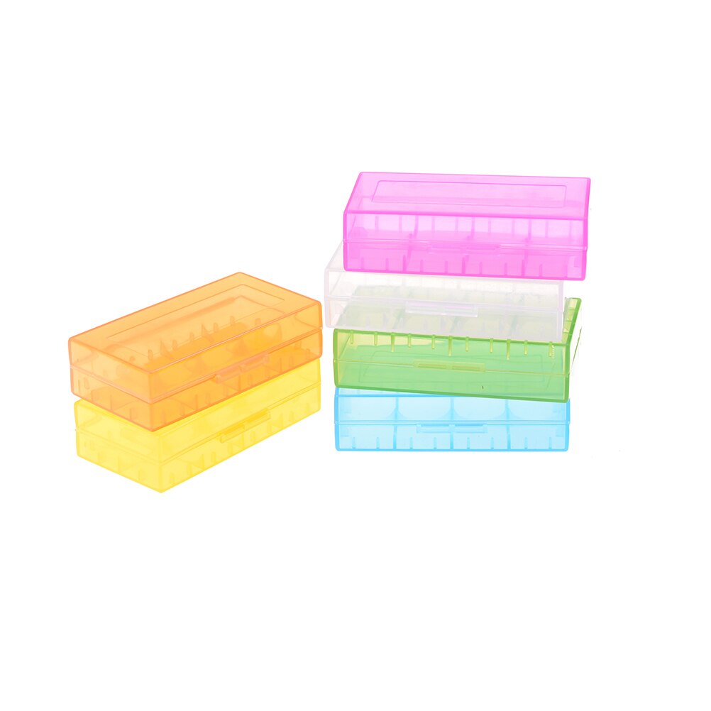 2Pcs Battery Storage Box Batteries 18650 Li-Ion Container Organizer Case