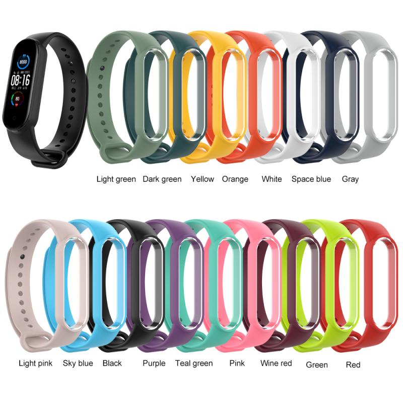 Bracelet For Xiaomi Mi Band 5 Wrist Strap For Xiaomi Mi Band 5 Silicone Strap MiBand 5 Bracelet Miband 5 Wriststrap For Xiaomi