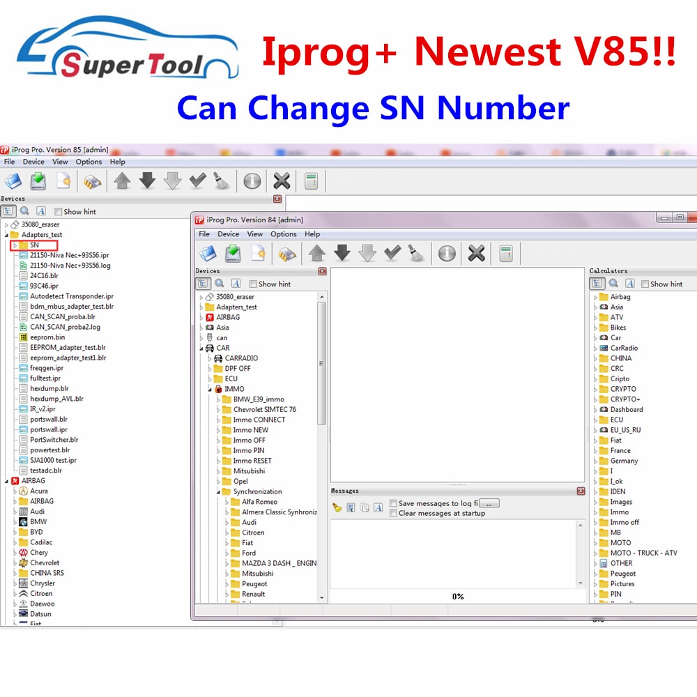 V85 Iprog+ Iprog Pro Auto Key Programmer Support IMMO+Mileage Correction+Airbag Reset IprogPro Replace Tango/Carprog/Digiprog