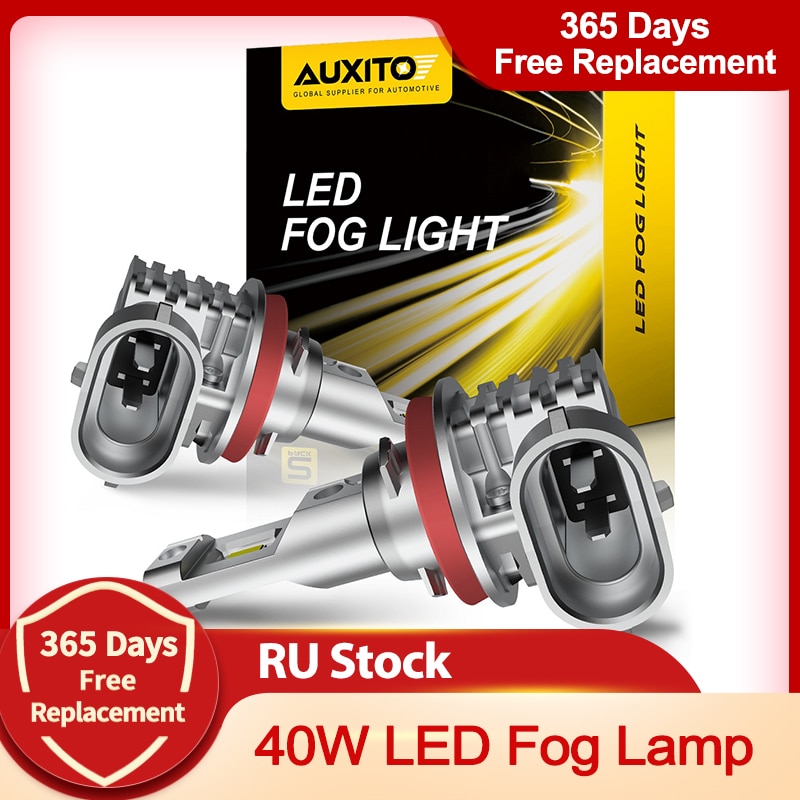 2Pcs Canbus No Error H11 H8 LED Yellow White H10 Led Fog Lights H16JP LED Bulb Car Driving Lamp for BMW Toyota Skoda Ford Lada