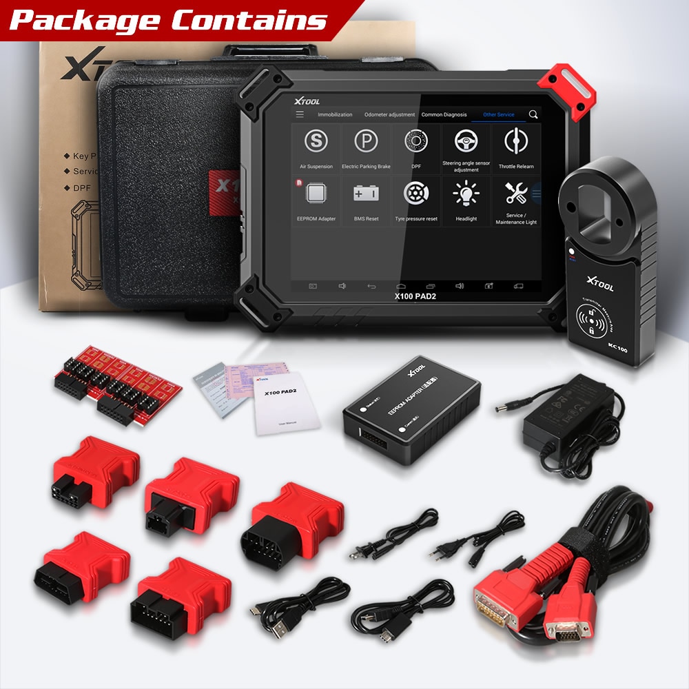 XTOOL X100 PAD2 Pro OBD2 Car Diagnostic Tool X100 PAD Pro key programmer For VW 4th 5th Immobilizer