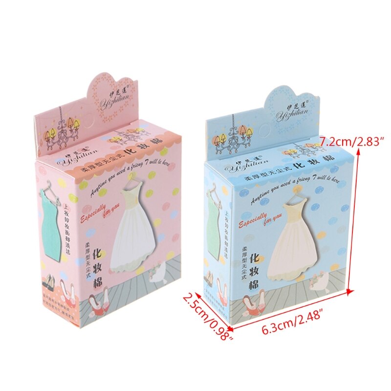 50Pcs Care Face Facial Wash nature Cotton Pads Cosmetic Makeup Health Skin