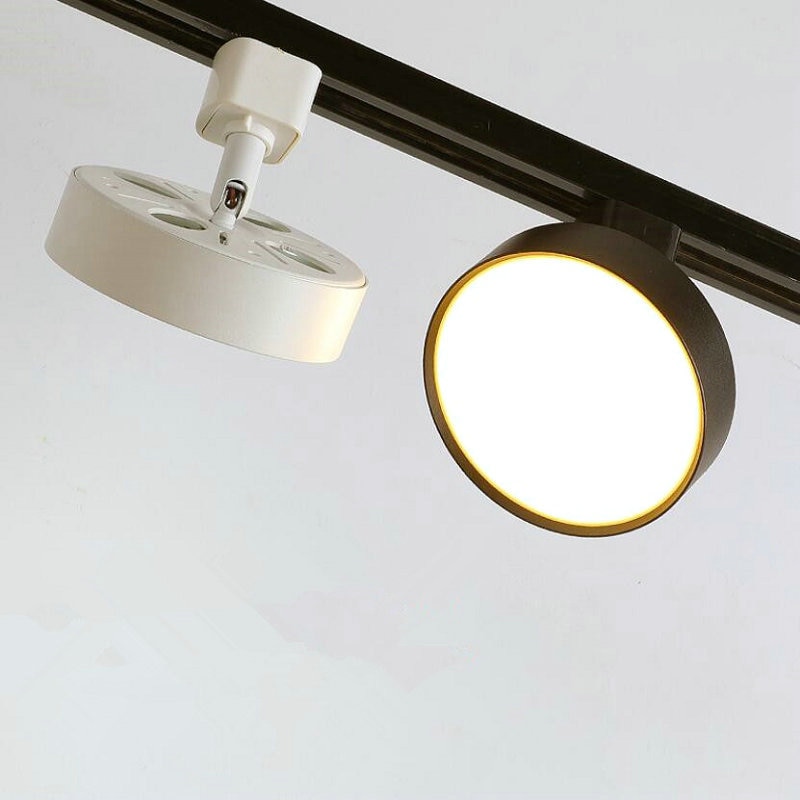 20W LED Track Light 4Wires 3phase Track Rail Spotlight For Clothing Shoes Shop Store Commerical Lamp