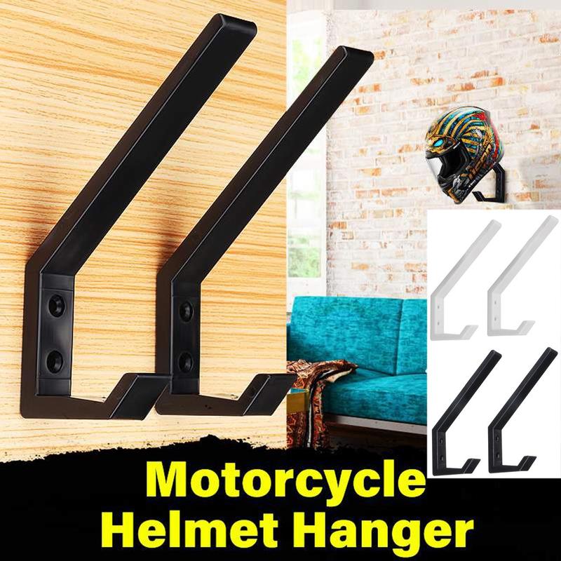 2Pcs ABS Hook Rack Motorcycle Helmet Holder Hook Jacket Hanger Home Luggage Hook Multipurpose Wall Mount Rack for Kitchen Door